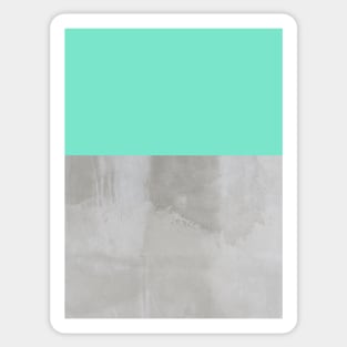 Pastel Green On Stone Sticker